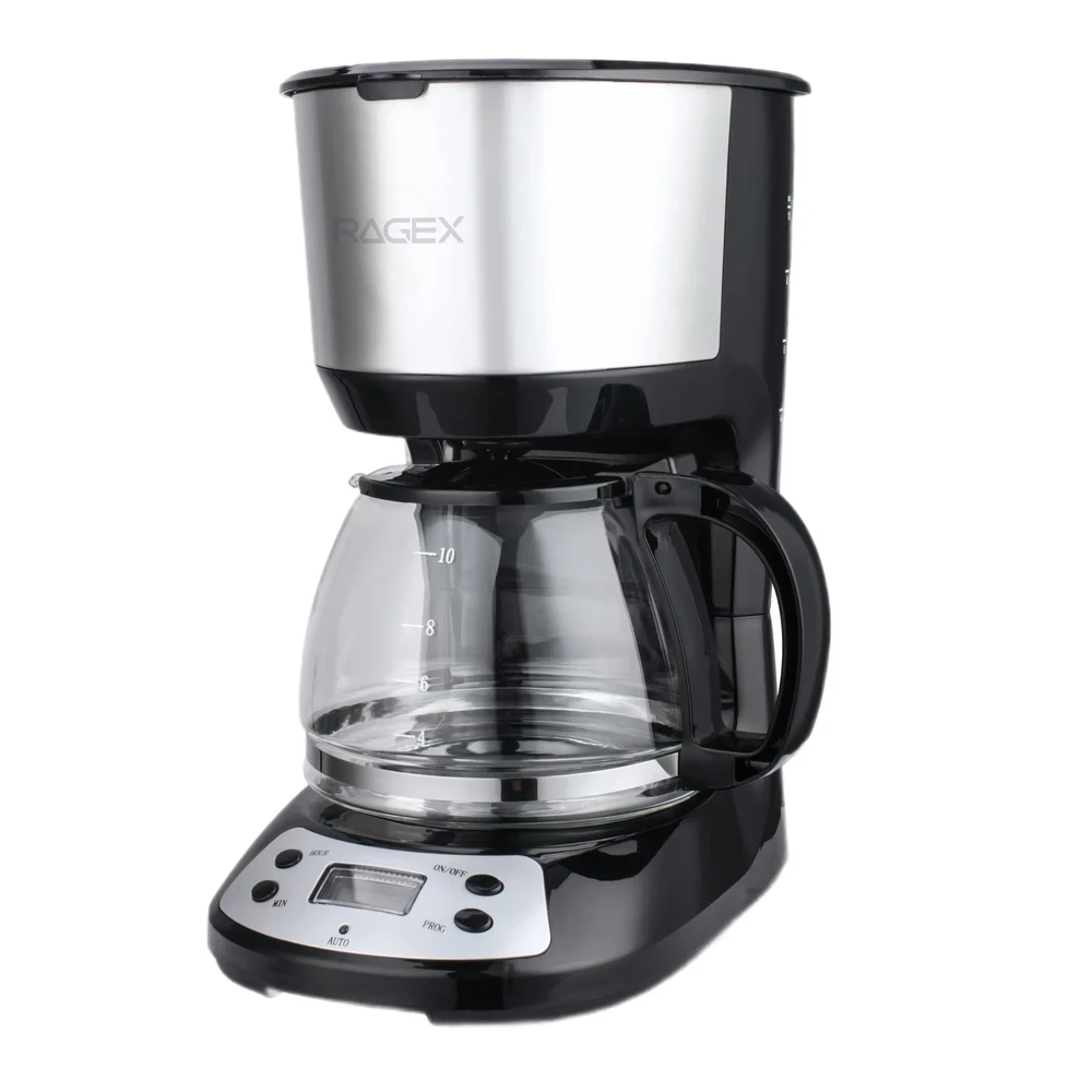 Капельная кофеварка RAGEX R405 1.25л 750Вт (черная)