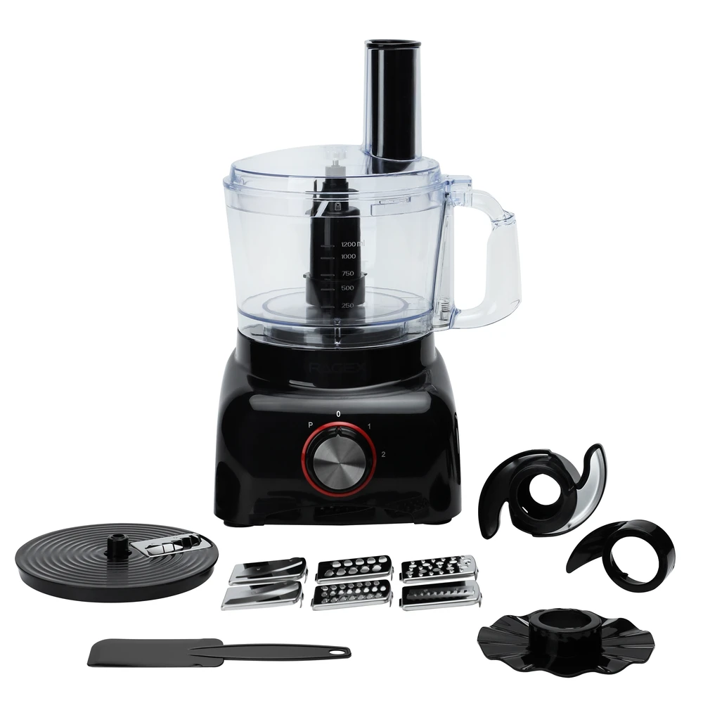 Кухонный комбайн 11 в 1 RAGEX R113 1.2л 600Вт (черный)