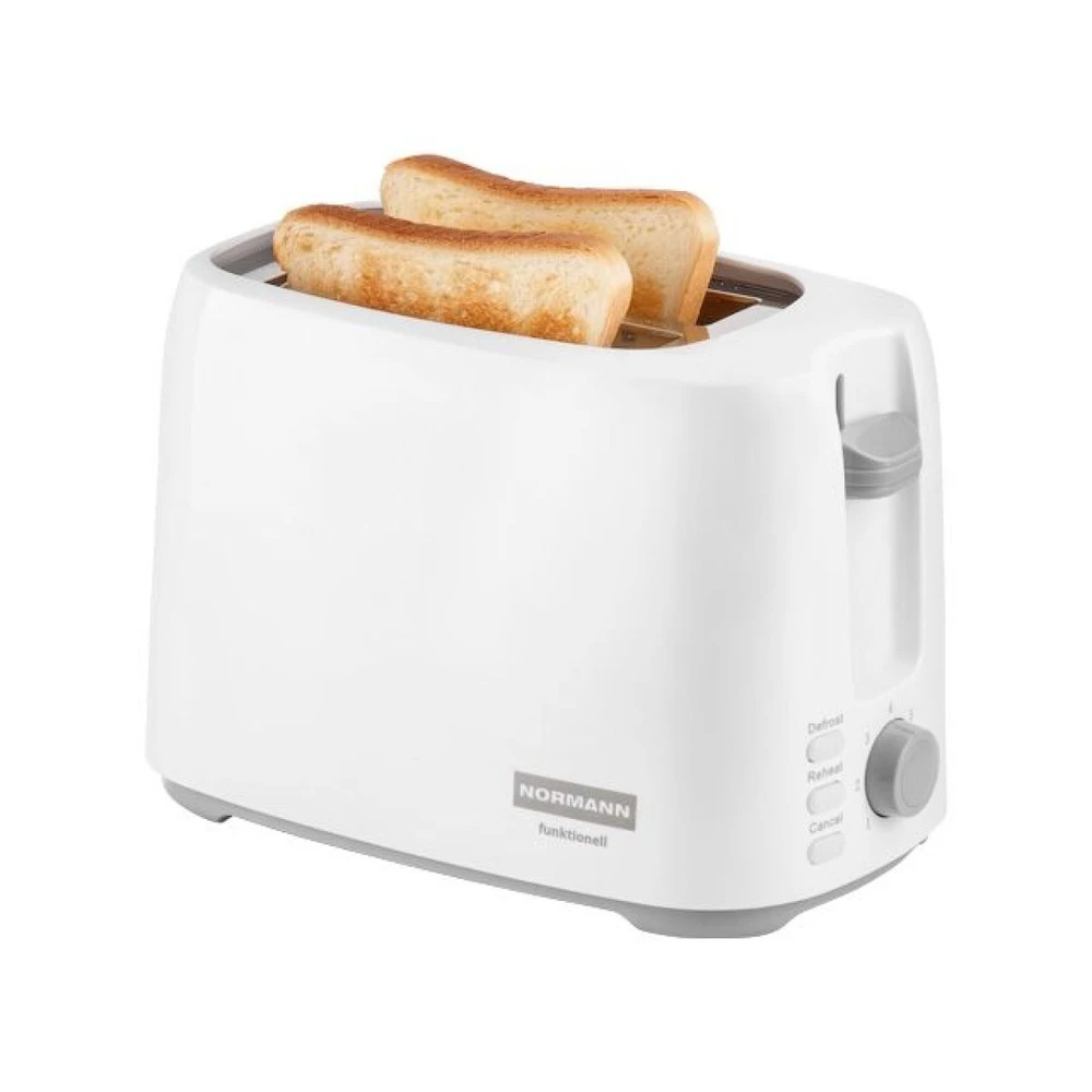 Тостер AST-035 NORMANN 750 Вт, 2 ломтика Белый