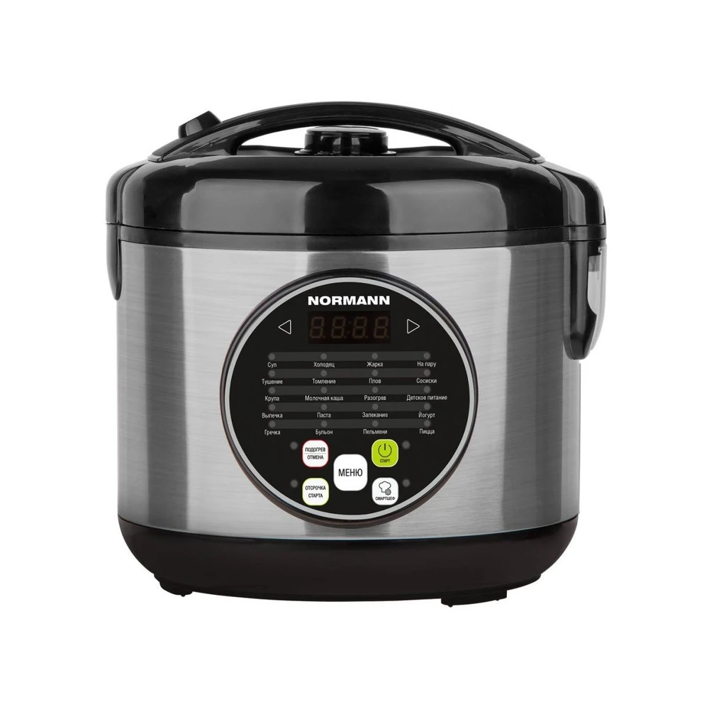 Мультиварка NORMANN AMC-431 (600 Вт; 3л; 20 программ; СМАРТШЕФ; паровая корзина)